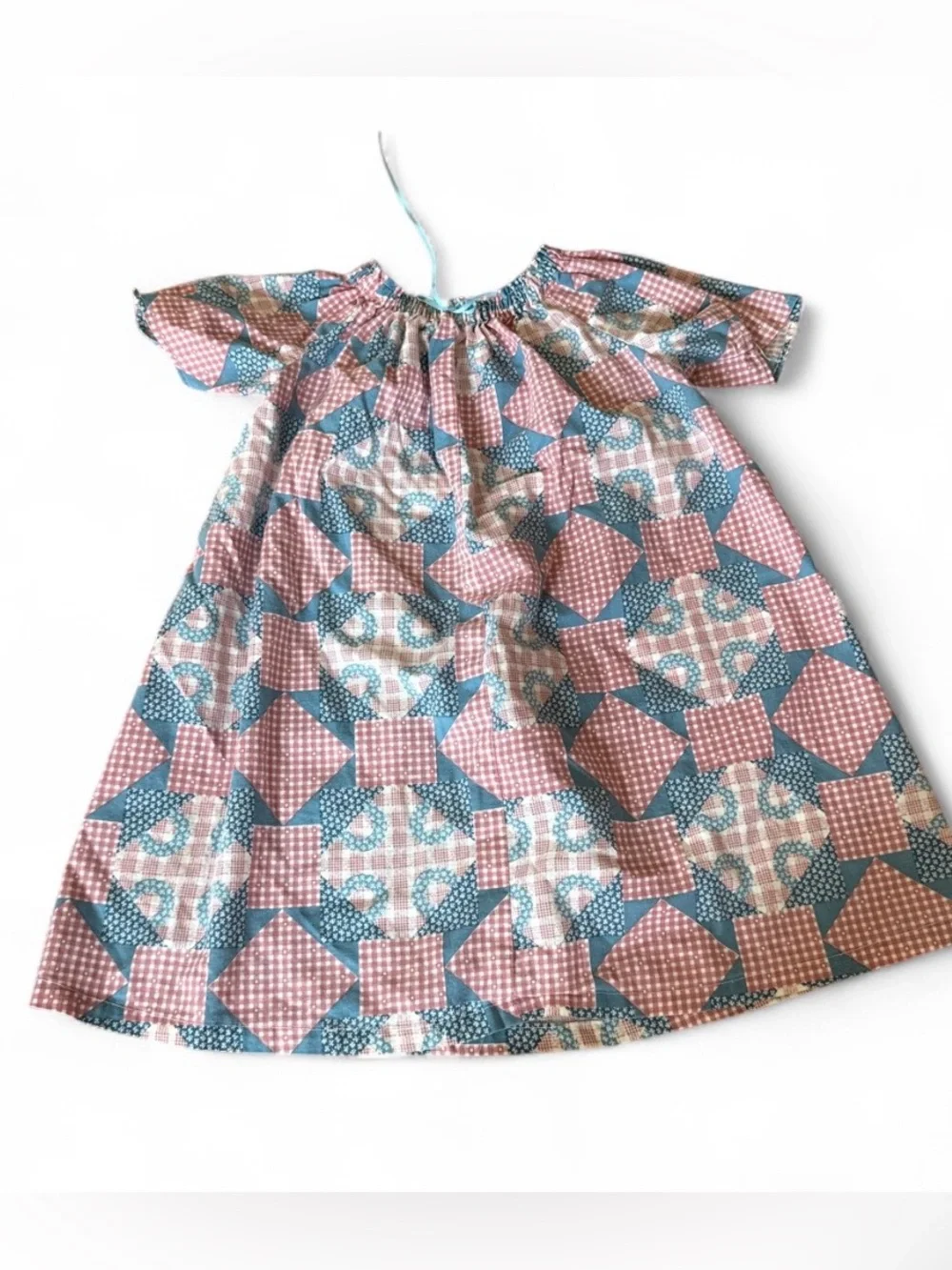 Bundle of four toddler 90s handmade cotton nightgowns/dresses.
